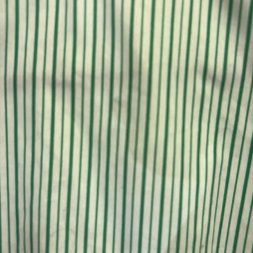 Unbranded Green and white Striped Peplum Tie top/ Size medium - Picture 8 of 8